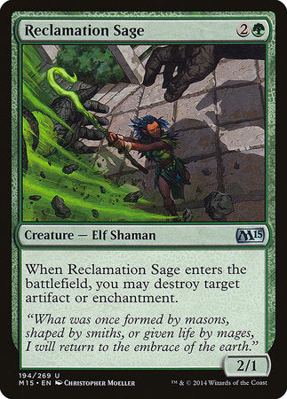 Reclamation Sage [Magic 2015] | Empire Gaming NC