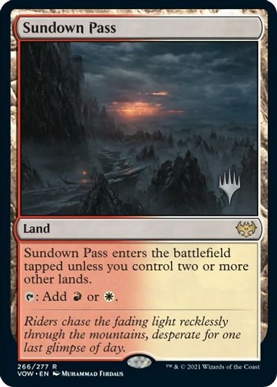 Sundown Pass (Promo Pack) [Innistrad: Crimson Vow Promos] | Empire Gaming NC