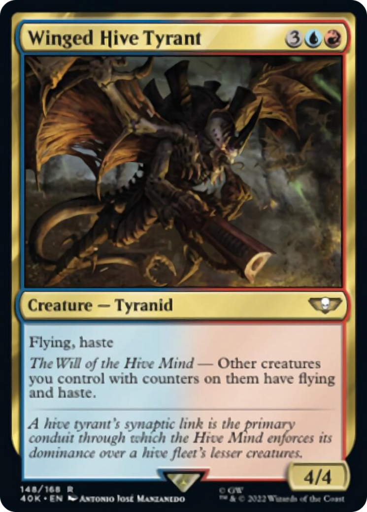 Winged Hive Tyrant (Surge Foil) [Universes Beyond: Warhammer 40,000] | Empire Gaming NC