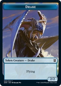 Drake // Plant Double-sided Token [Zendikar Rising Tokens] | Empire Gaming NC