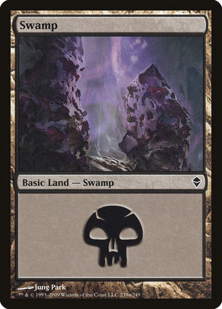 Swamp (239a) [Zendikar] | Empire Gaming NC