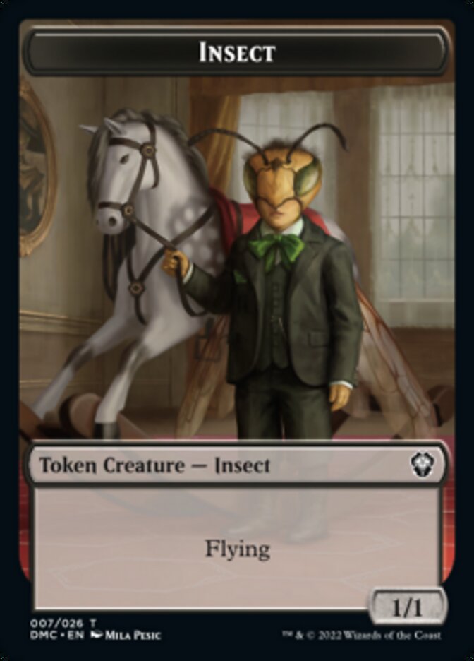 Phyrexian // Insect Double-sided Token [Dominaria United Tokens] | Empire Gaming NC