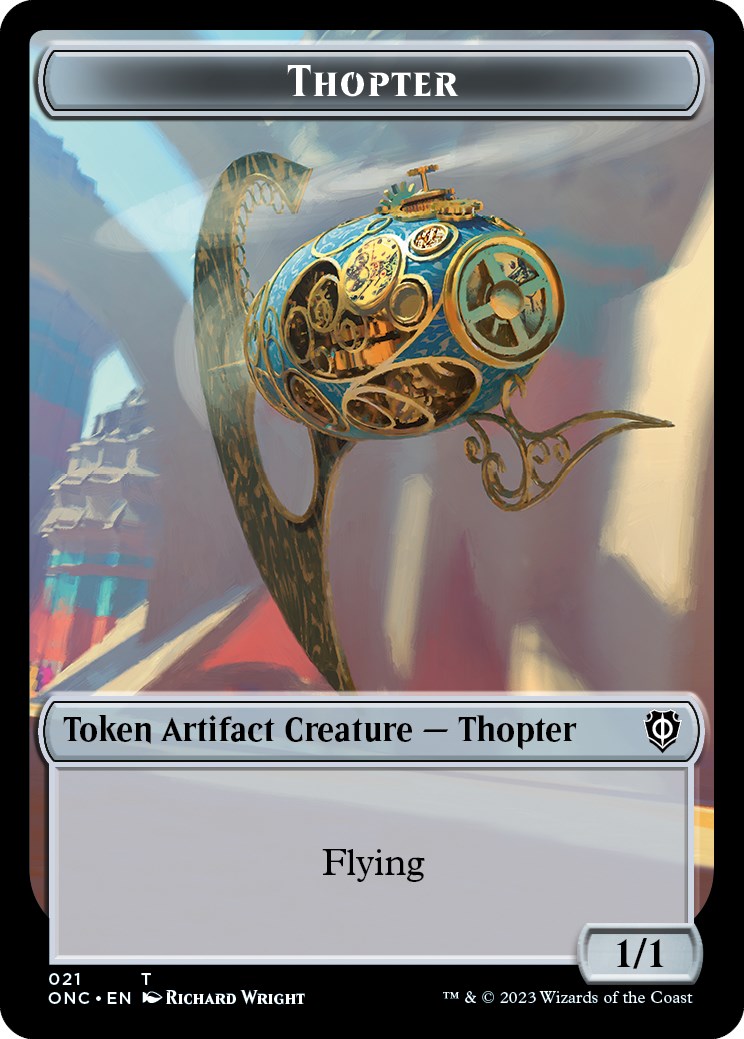 Myr // Thopter Double-Sided Token [Phyrexia: All Will Be One Commander Tokens] | Empire Gaming NC