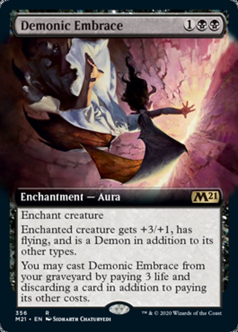 Demonic Embrace (Extended Art) [Core Set 2021] | Empire Gaming NC