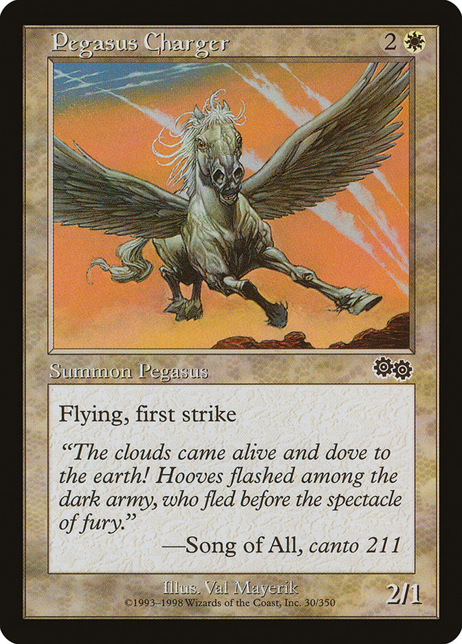 Pegasus Charger [Urza's Saga] | Empire Gaming NC