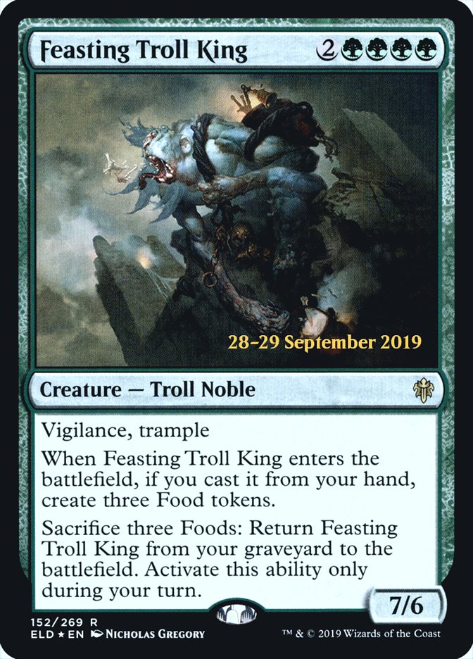 Feasting Troll King  [Throne of Eldraine Prerelease Promos] | Empire Gaming NC