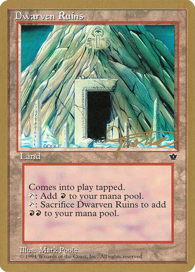 Dwarven Ruins (Mark Justice) [Pro Tour Collector Set] | Empire Gaming NC