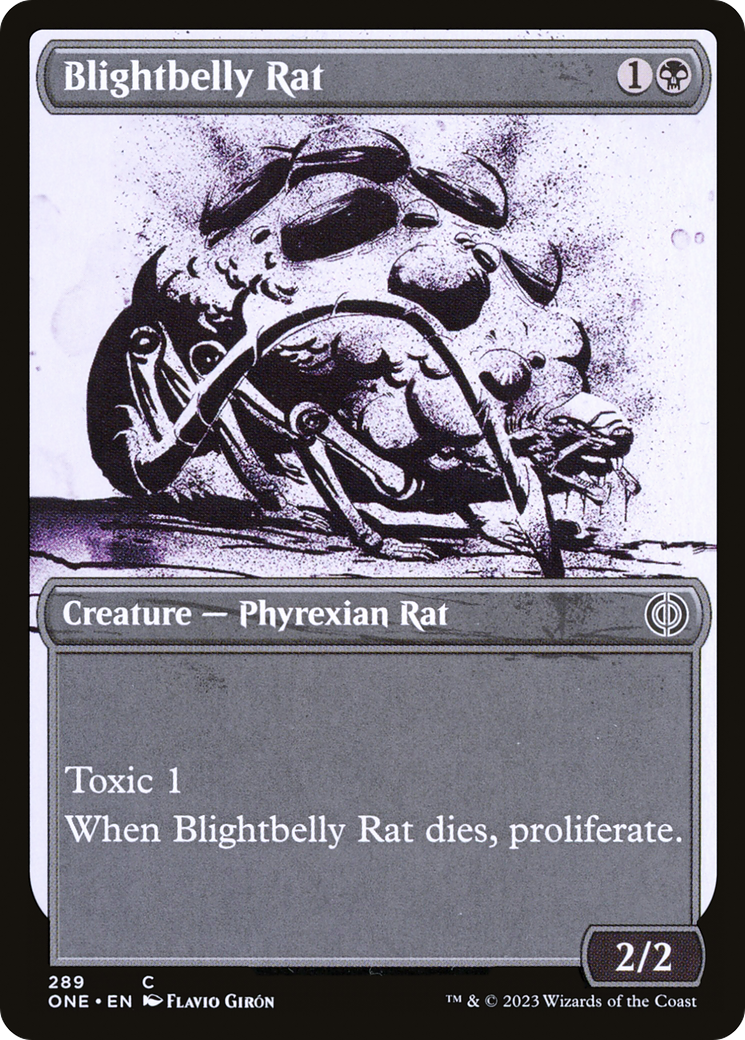 Blightbelly Rat (Showcase Ichor) [Phyrexia: All Will Be One] | Empire Gaming NC