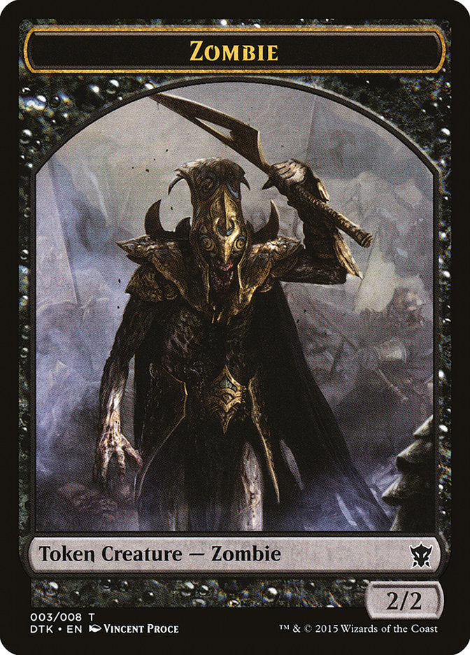 Zombie [Dragons of Tarkir Tokens] | Empire Gaming NC