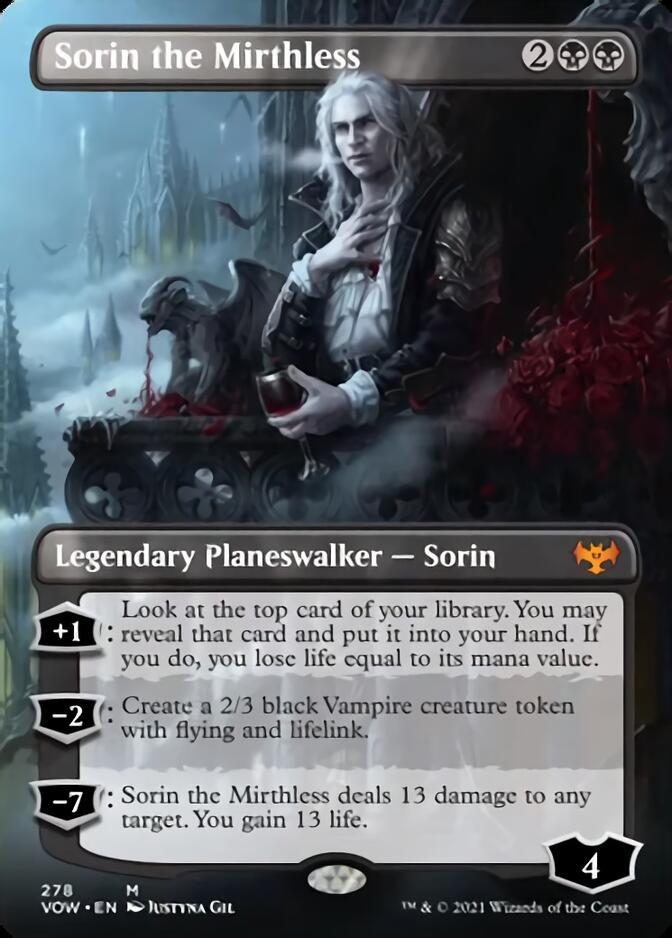 Sorin the Mirthless (Borderless) [Innistrad: Crimson Vow] | Empire Gaming NC