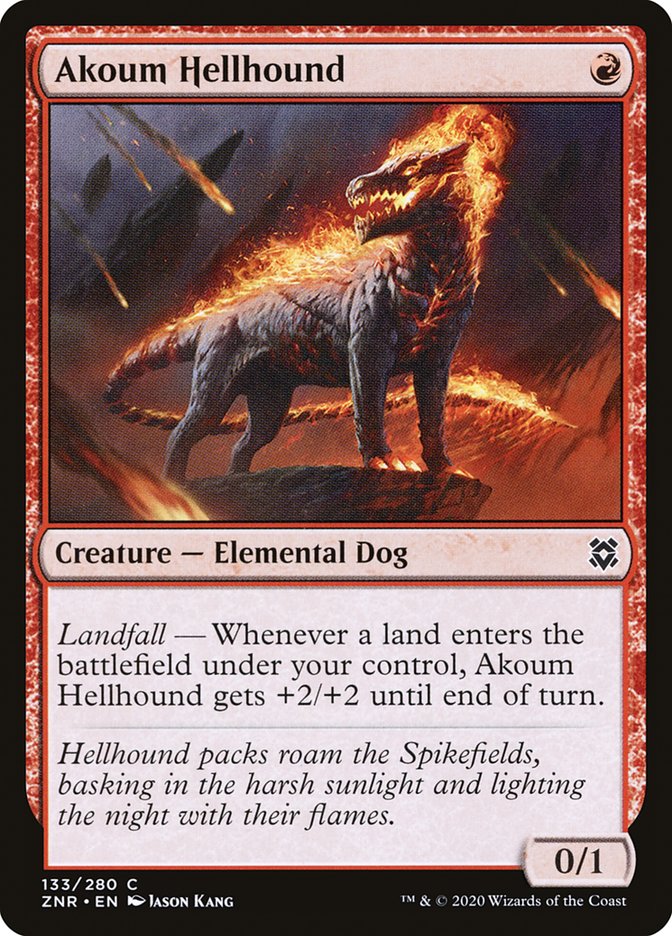 Akoum Hellhound [Zendikar Rising] | Empire Gaming NC