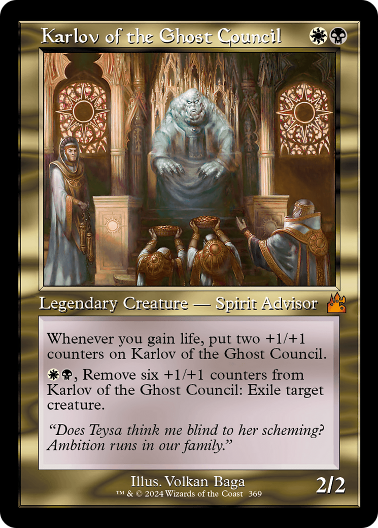 Karlov of the Ghost Council (Retro Frame) [Ravnica Remastered] | Empire Gaming NC