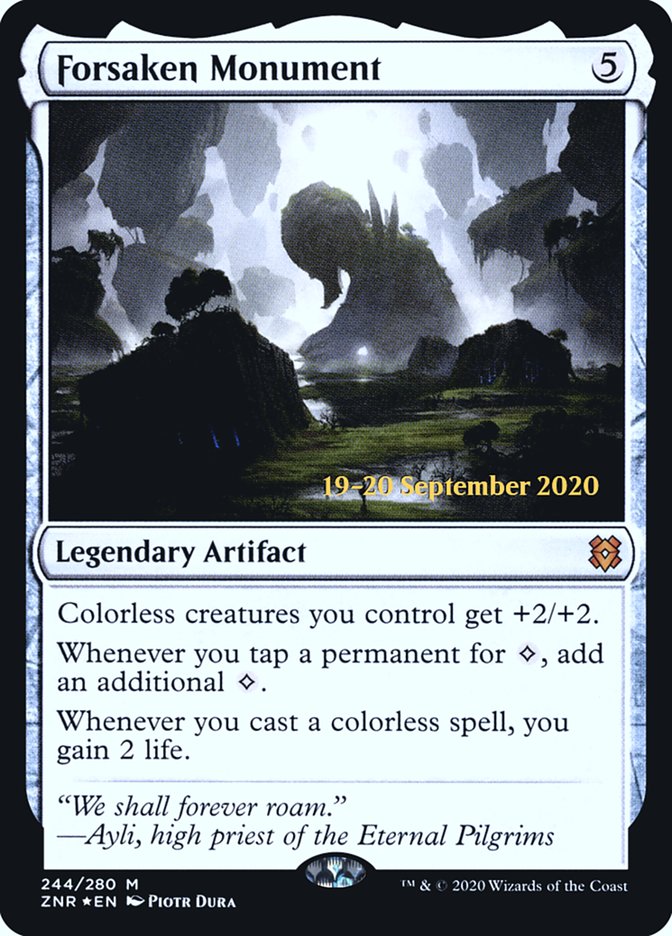 Forsaken Monument  [Zendikar Rising Prerelease Promos] | Empire Gaming NC