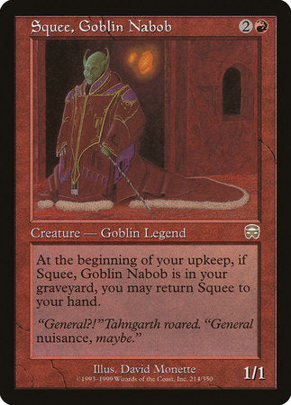 Squee, Goblin Nabob [Mercadian Masques] | Empire Gaming NC