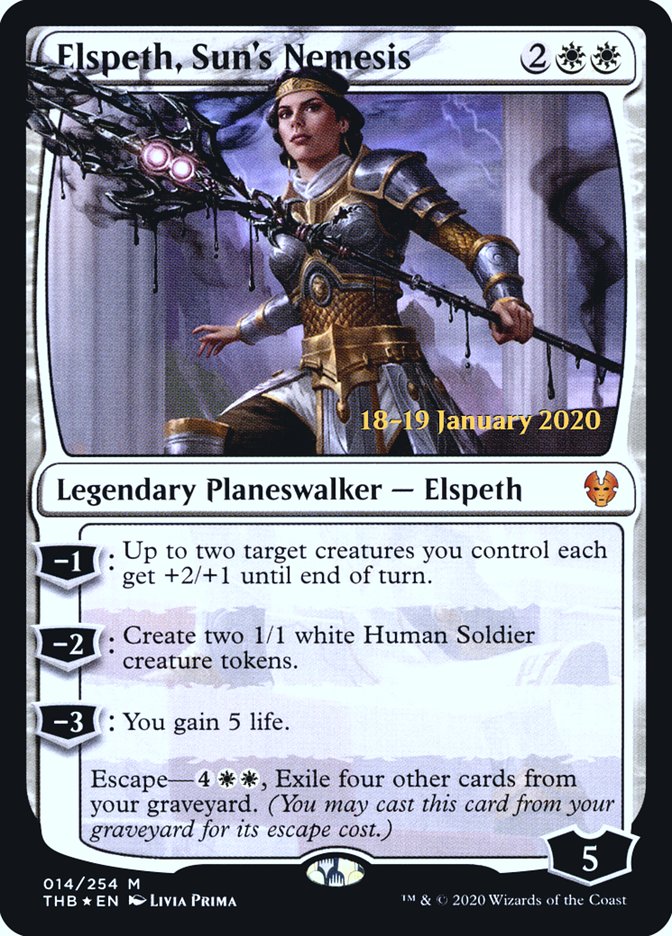 Elspeth, Sun's Nemesis [Theros Beyond Death Prerelease Promos] | Empire Gaming NC