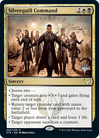 Silverquill Command (Promo Pack) [Strixhaven: School of Mages Promos] | Empire Gaming NC