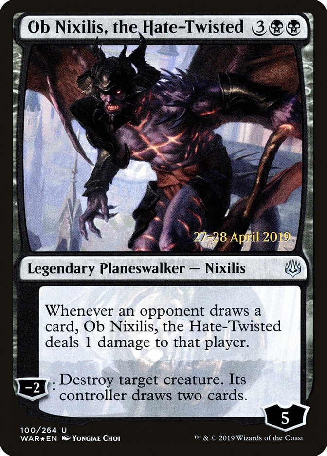 Ob Nixilis, the Hate-Twisted  [War of the Spark Prerelease Promos] | Empire Gaming NC