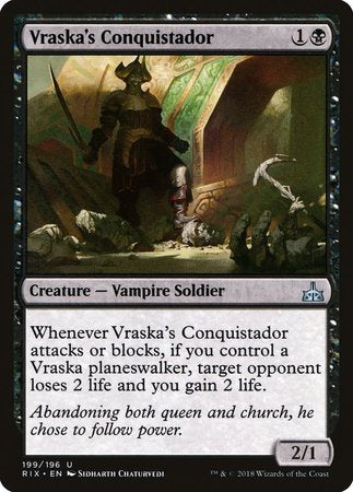 Vraska's Conquistador [Rivals of Ixalan] | Empire Gaming NC