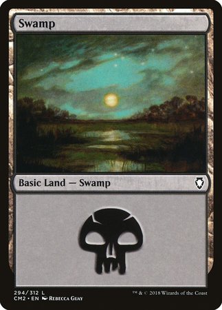 Swamp (294) [Commander Anthology Volume II] | Empire Gaming NC