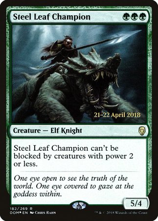 Steel Leaf Champion [Dominaria Promos] | Empire Gaming NC