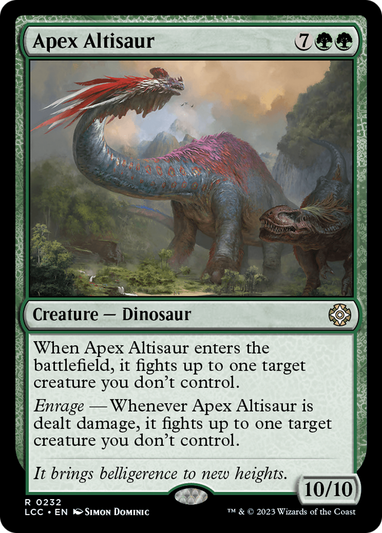 Apex Altisaur [The Lost Caverns of Ixalan Commander] | Empire Gaming NC