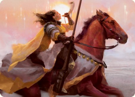 Sunrise Cavalier Art Card [Innistrad: Midnight Hunt Art Series] | Empire Gaming NC
