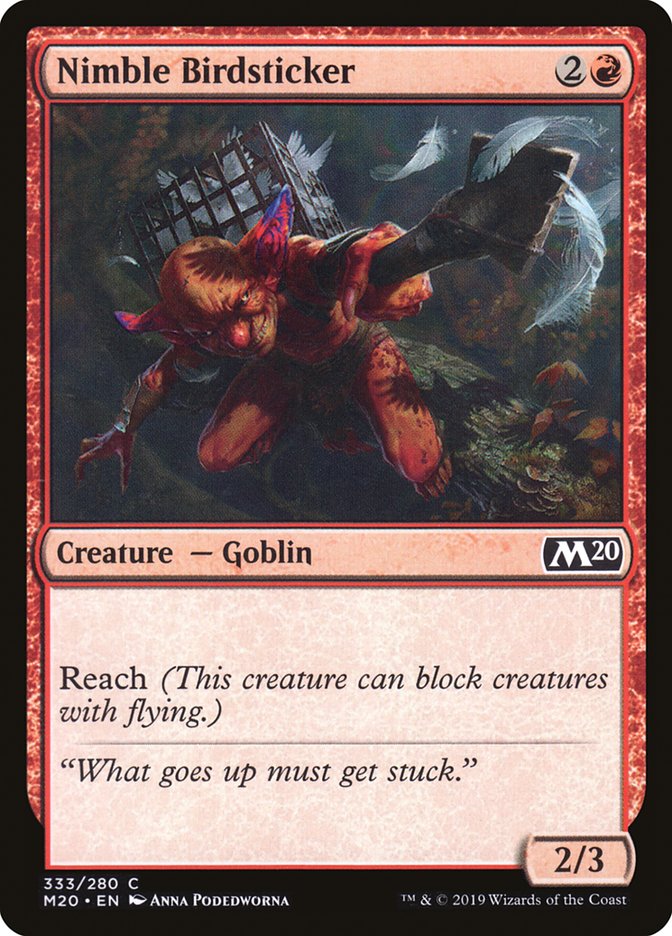 Nimble Birdsticker [Core Set 2020] | Empire Gaming NC