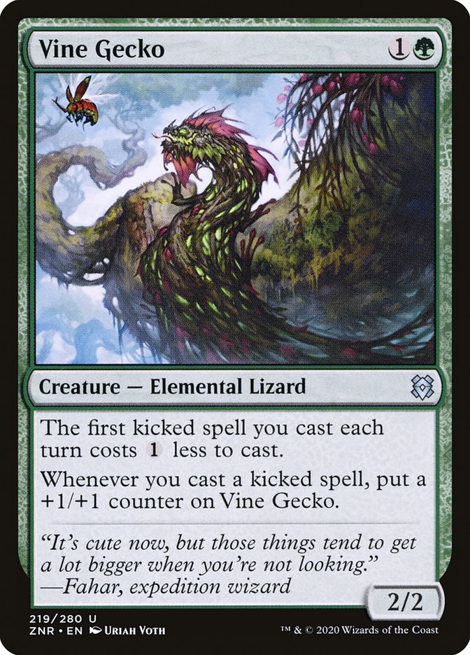 Vine Gecko [Zendikar Rising] | Empire Gaming NC