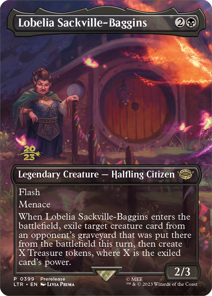 Lobelia Sackville-Baggins (399) [The Lord of the Rings: Tales of Middle-Earth Prerelease Promos] | Empire Gaming NC