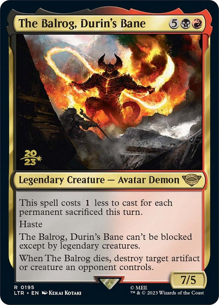 The Balrog, Durin's Bane [The Lord of the Rings: Tales of Middle-Earth Prerelease Promos] | Empire Gaming NC