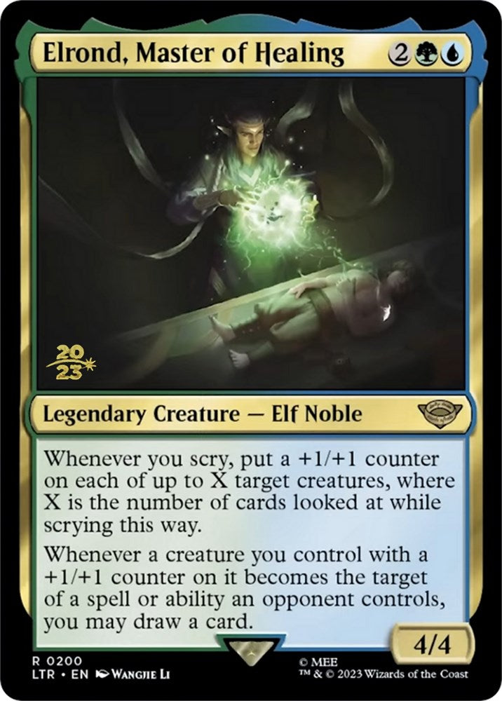 Elrond, Master of Healing [The Lord of the Rings: Tales of Middle-Earth Prerelease Promos] | Empire Gaming NC