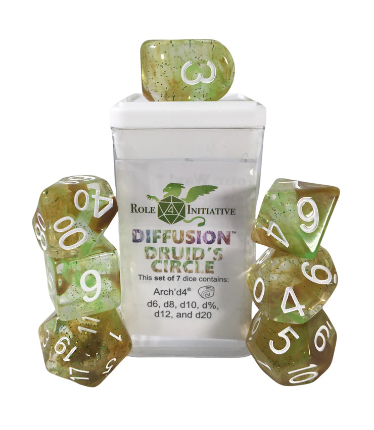 Role 4 Initiative Set of 7 Dice Sets with Arch d4 | Empire Gaming NC