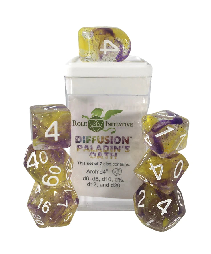 Role 4 Initiative Set of 7 Dice Sets with Arch d4 | Empire Gaming NC