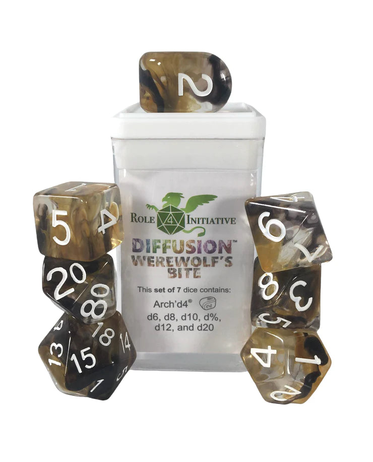 Role 4 Initiative Set of 7 Dice Sets with Arch d4 | Empire Gaming NC