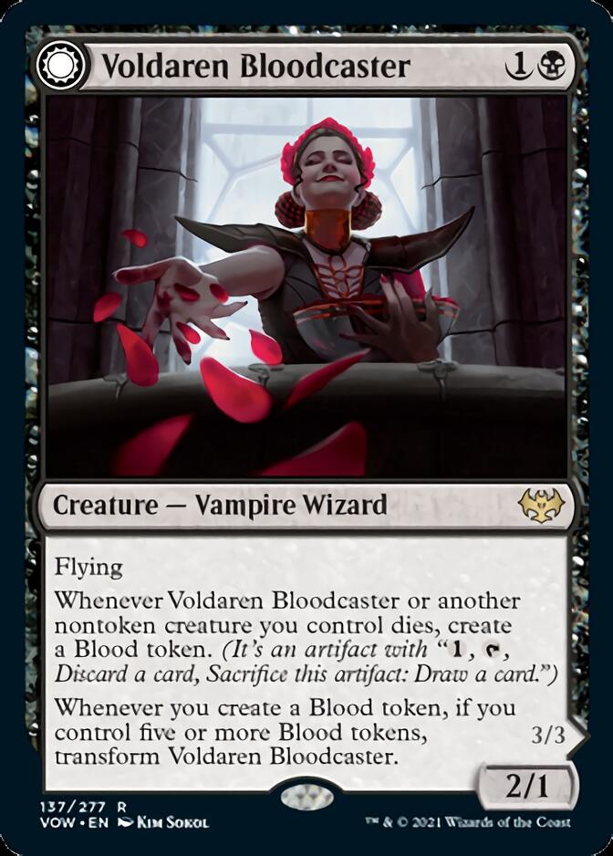 Voldaren Bloodcaster // Bloodbat Summoner [Innistrad: Crimson Vow] | Empire Gaming NC