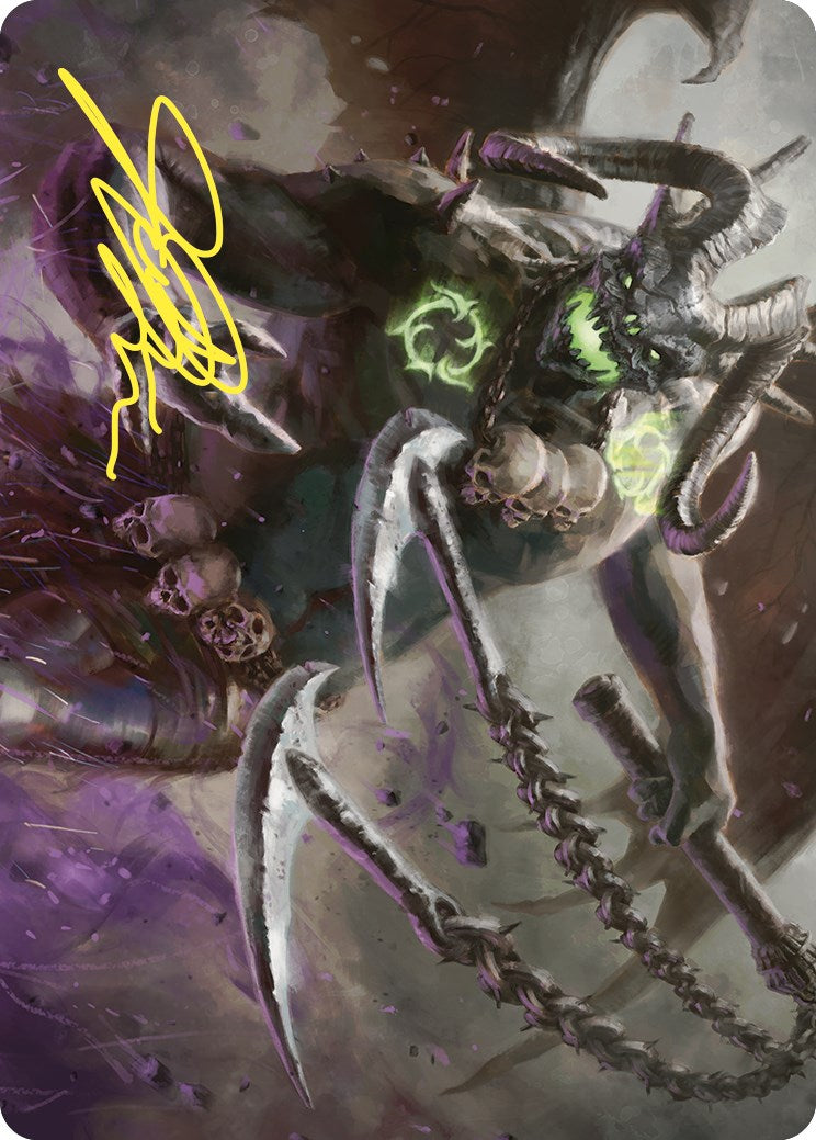 Archfiend of Despair Art Card (Gold-Stamped Signature) [Commander Masters Art Series] | Empire Gaming NC