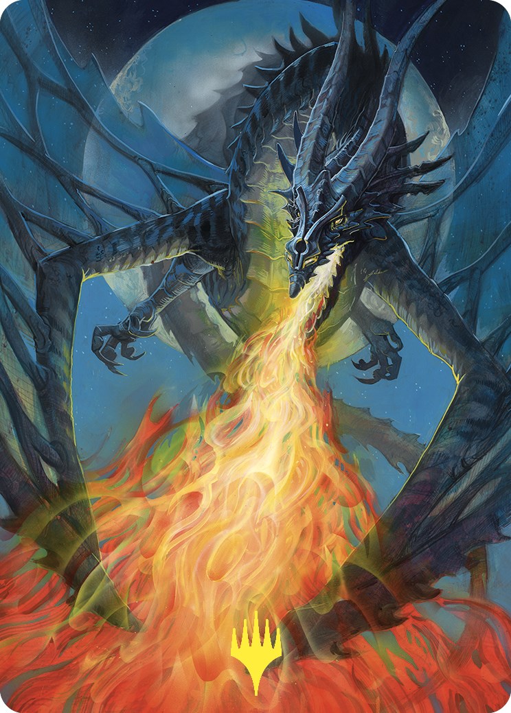 Balefire Dragon Art Card (Gold-Stamped) [Commander Masters Art Series] | Empire Gaming NC