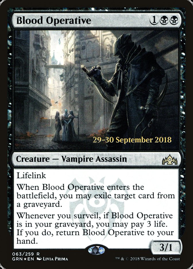 Blood Operative  [Guilds of Ravnica Prerelease Promos] | Empire Gaming NC