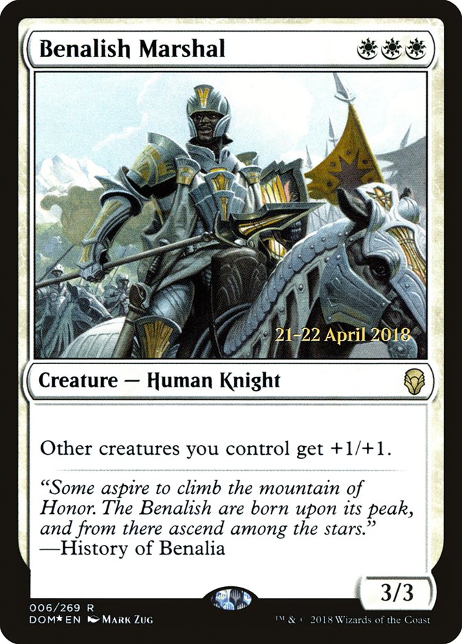 Benalish Marshal [Dominaria Promos] | Empire Gaming NC