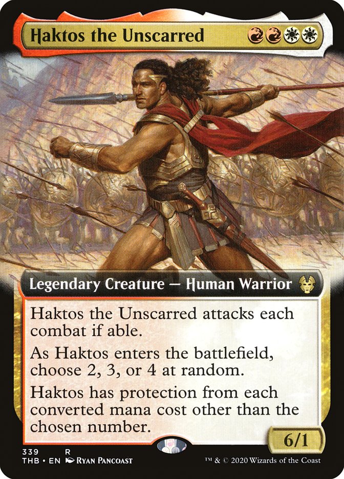 Haktos the Unscarred (Extended Art) [Theros Beyond Death] | Empire Gaming NC