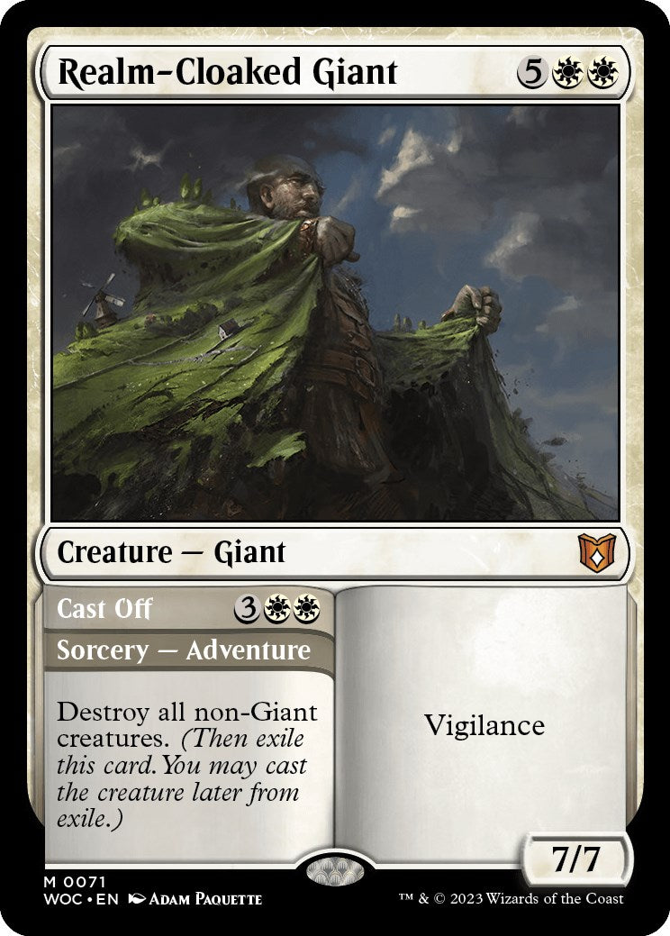 Realm-Cloaked Giant // Cast Off [Wilds of Eldraine Commander] | Empire Gaming NC