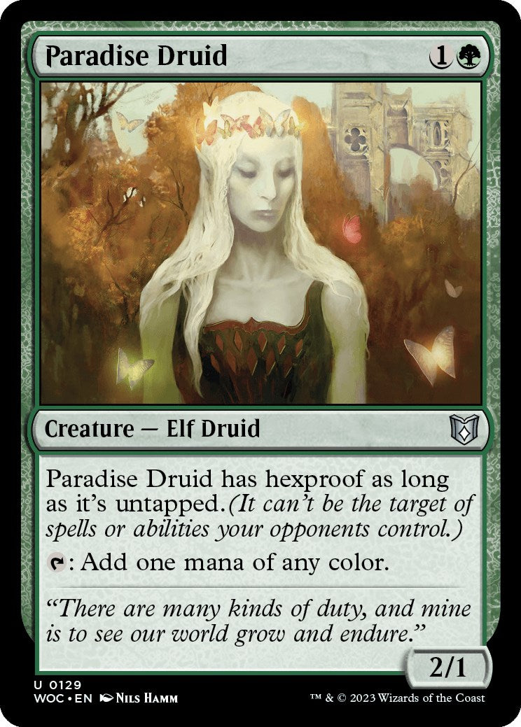 Paradise Druid [Wilds of Eldraine Commander] | Empire Gaming NC