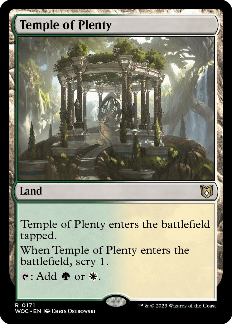 Temple of Plenty [Wilds of Eldraine Commander] | Empire Gaming NC