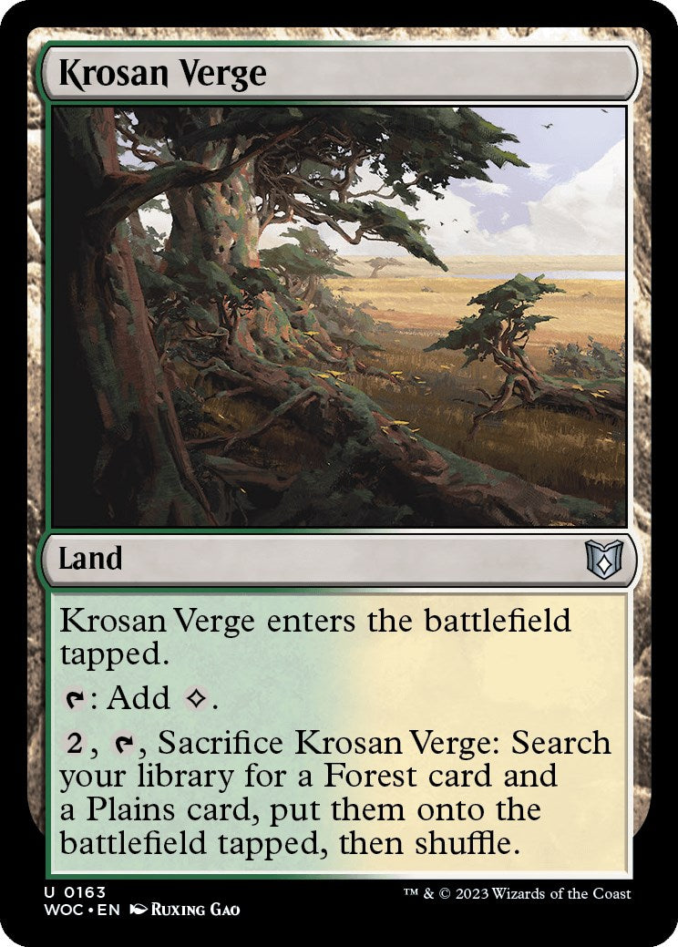 Krosan Verge [Wilds of Eldraine Commander] | Empire Gaming NC