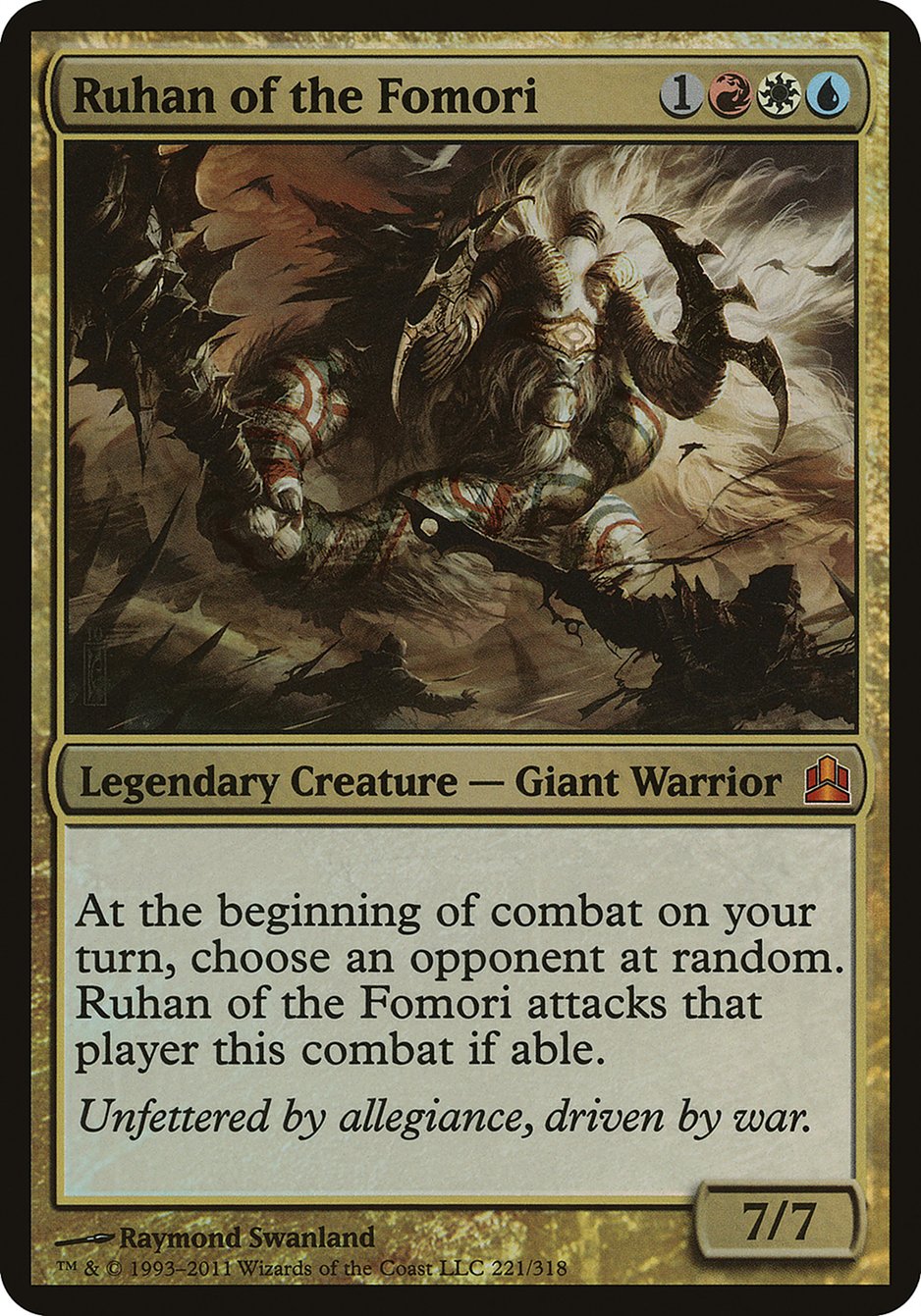 Ruhan of the Fomori (Oversized) [Commander 2011 Oversized] | Empire Gaming NC