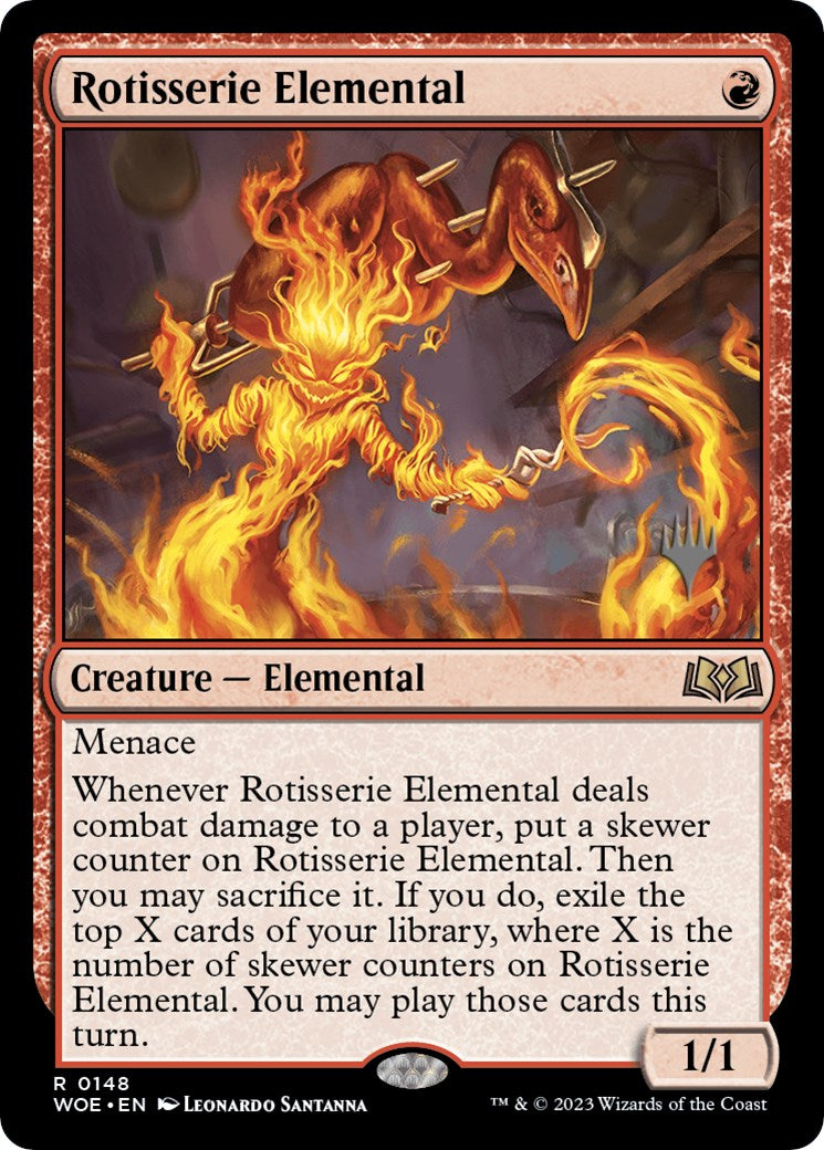 Rotisserie Elemental (Promo Pack) [Wilds of Eldraine Promos] | Empire Gaming NC