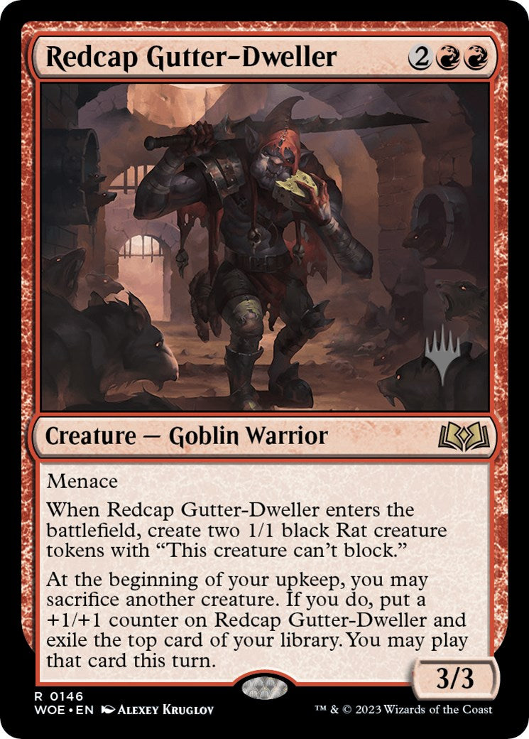 Redcap Gutter-Dweller (Promo Pack) [Wilds of Eldraine Promos] | Empire Gaming NC