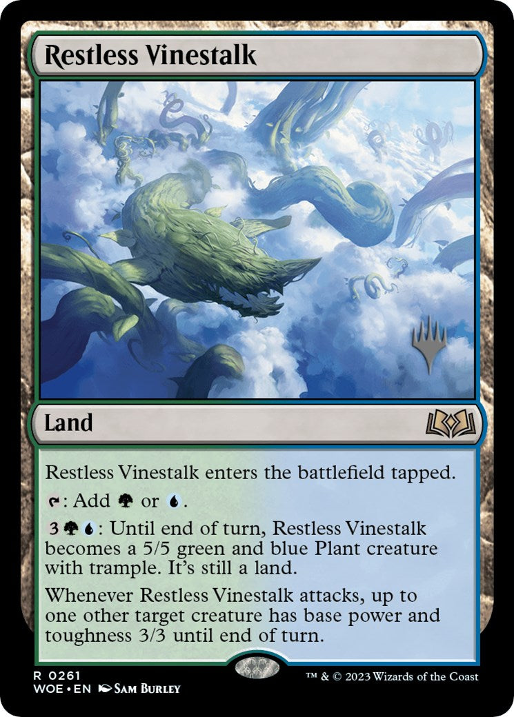 Restless Vinestalk (Promo Pack) [Wilds of Eldraine Promos] | Empire Gaming NC