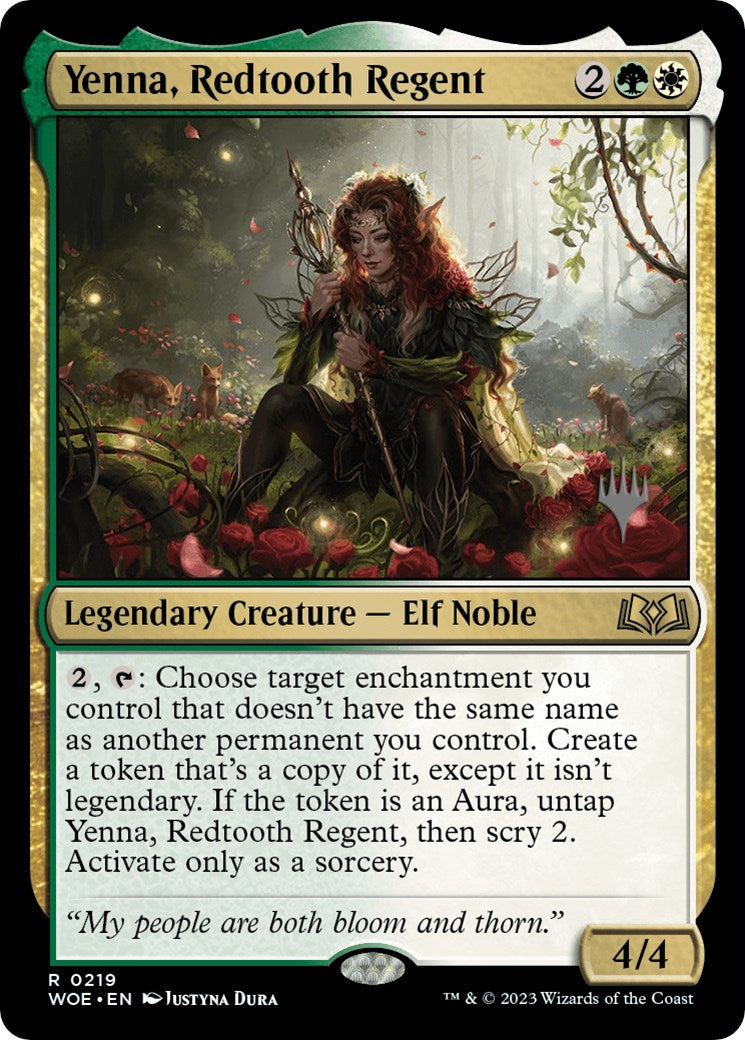 Yenna, Redtooth Regent (Promo Pack) [Wilds of Eldraine Promos] | Empire Gaming NC