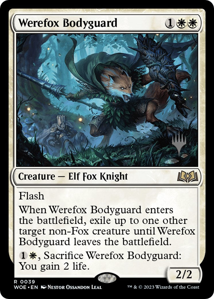 Werefox Bodyguard (Promo Pack) [Wilds of Eldraine Promos] | Empire Gaming NC